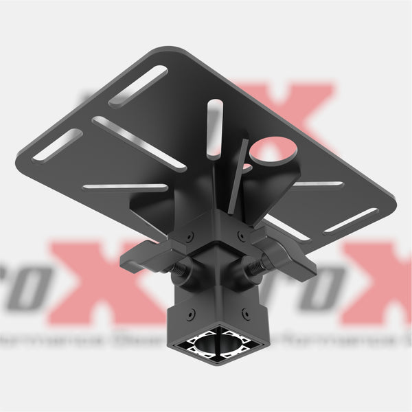 Universal Mounting 12x8" Plate for 1-3/8" Poles for Moving Heads, Projectors and Speakers