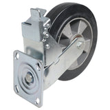 Single 8-inch Industrial Grade Caster Wheel for ProX ATA Flight Utility Console Speaker Cases - Plate 4.5 x 4 in.