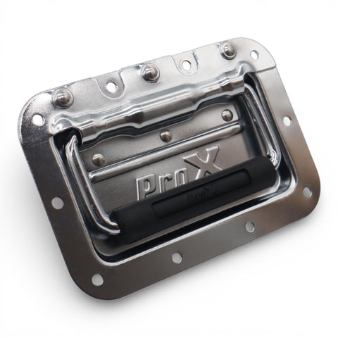 ProX X-CHANDLE M Medium Spring-Loaded Flight Case Handle with Rubber Grip