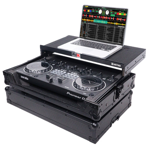ATA Flight Case For Pioneer DDJ-REV1 DJ Controller with Laptop Shelf - Black