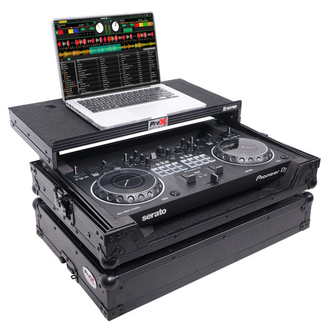 ATA Flight Case For Pioneer DDJ-REV1 DJ Controller with Laptop Shelf - Black