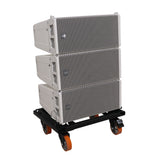 Heavy-Duty Wheel Dolly Fastening System for RCF HDL6A HDL26A Line Array Speakers Holds Up to 6 Cabinets