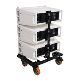 Heavy-Duty Wheel Dolly Fastening System for RCF HDL6A HDL26A Line Array Speakers Holds Up to 6 Cabinets