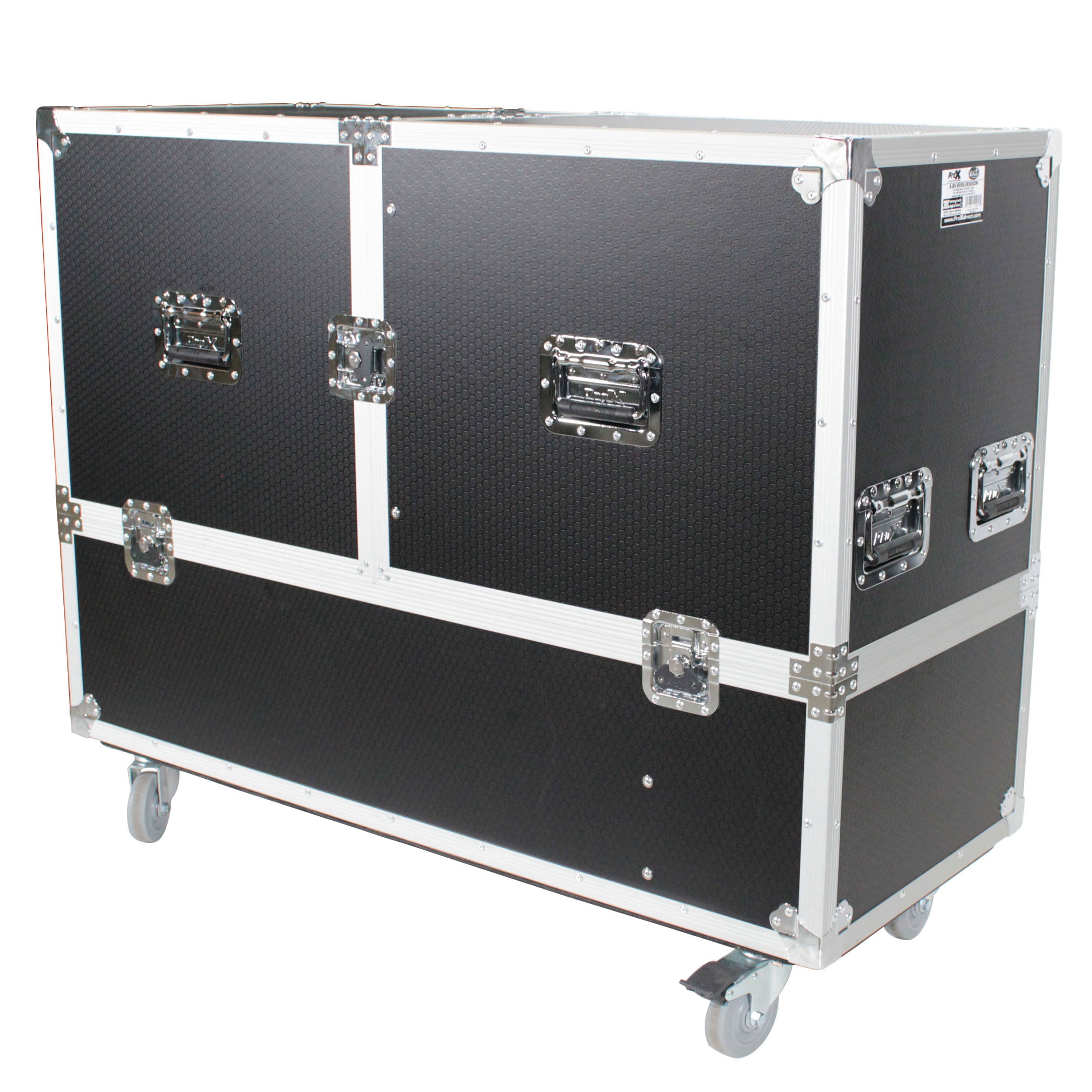 ATA Flight Case for 2x RCF EVOX12 or EV Evolve 50 Compact Arrays Fits Two Speakers and Subwoofers