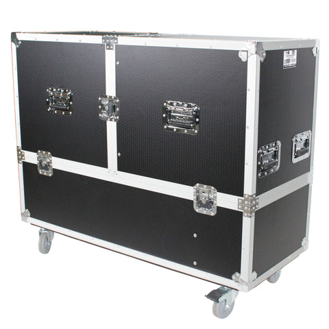 ATA Flight Case for 2x RCF EVOX12 or EV Evolve 50 Compact Arrays Fits Two Speakers and Subwoofers