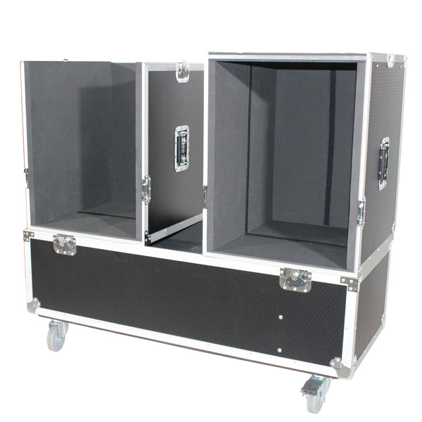 ATA Flight Case for 2x QSC KC12 Compact Arrays Fits Two Speakers and Subwoofers