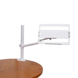 White Adjustable Arm Mount Mount Stand For 12-17" Laptop,VESA 75X75 and 100X100 fit 17-32" Monitor, For DJ Flight Case/Table