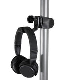 Universal Clamping Headphone Hanger for Speaker Poles and Stands