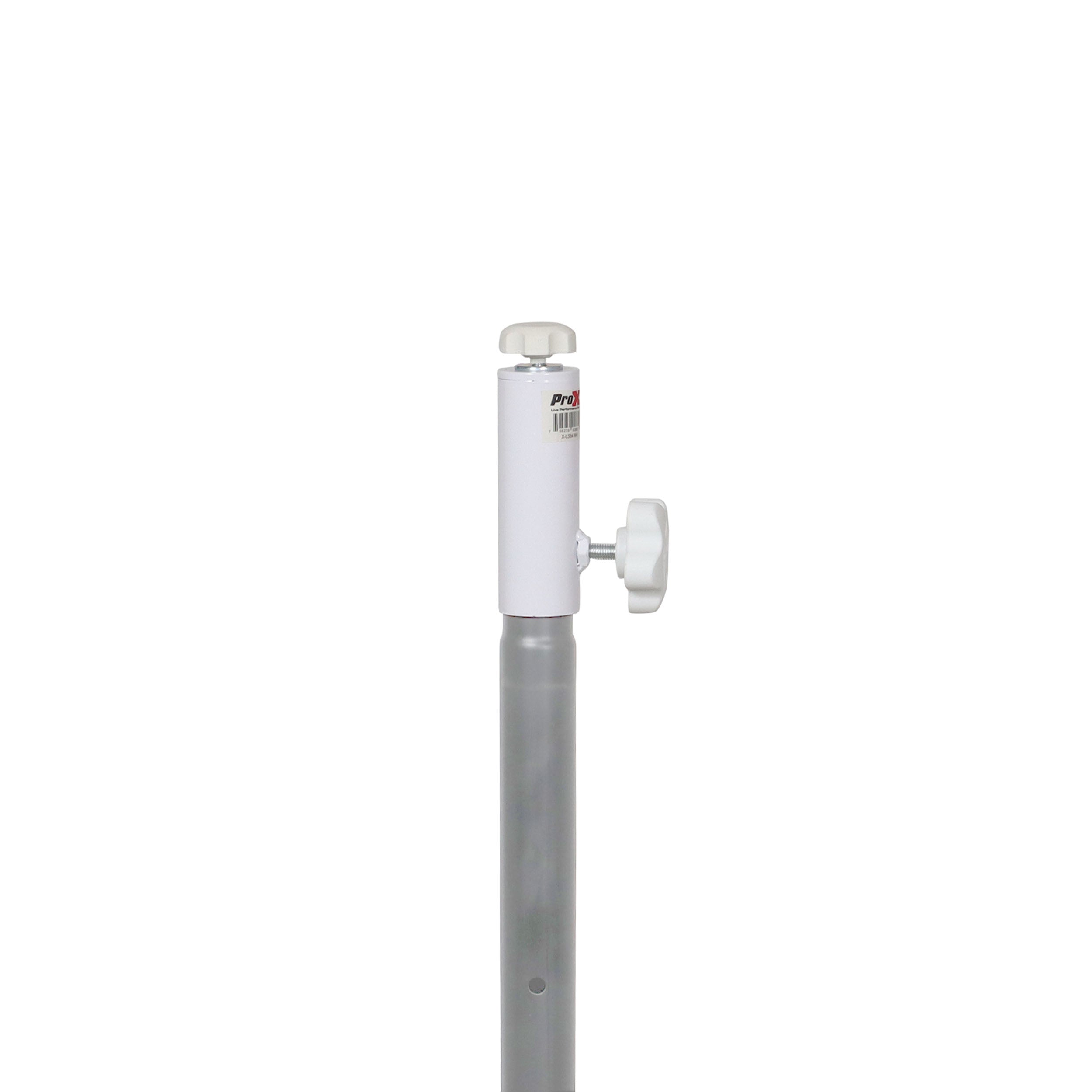 1 3/8" 35mm Universal Compact Single Stud Lighting M8 Mount for Most Speaker Stands White