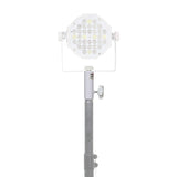 1 3/8" 35mm Universal Compact Single Stud Lighting M8 Mount for Most Speaker Stands White
