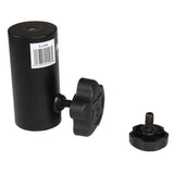 1 3/8" 35mm Universal Compact Single Stud Lighting M8 Mount for Most Speaker Stands Black