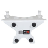 Universal Laptop Tray + VESA Monitor Mounting Bracket fits on Speaker Stand 1-3/8" Pole White