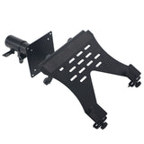 Universal Laptop Tray + VESA Monitor Mounting Bracket fits on Speaker Stand 1-3/8" Pole Black