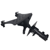 Universal Laptop Tray + VESA Monitor Mounting Bracket fits on Speaker Stand 1-3/8" Pole Black