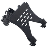 Universal Laptop Tray + VESA Monitor Mounting Bracket fits on Speaker Stand 1-3/8" Pole Black