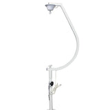White 16-20" C Shaped Mirror Ball Free Standing Hook fits 1-3/8" 35mm pole with 1 RPM Motor