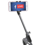 Mobi Buddy Hands Free Mobile Device Clip Kit DJ Cellphone holder Selfie Stick Table Stand Tripod Clamp and Case