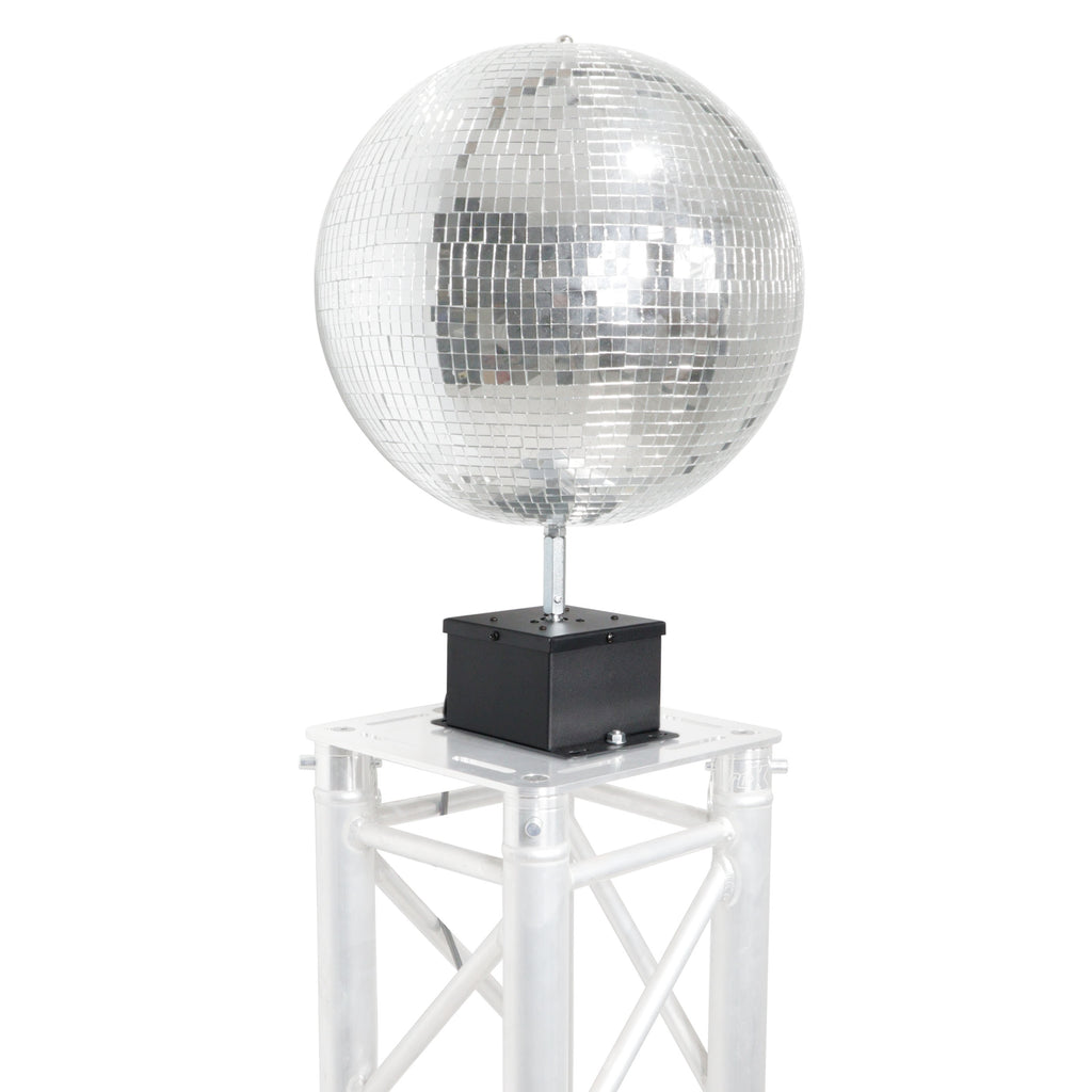 MOTOS Upright Mirror Ball Oscillating 1RPM Motor – Mounts up to 30" Mirror Balls Black Finish