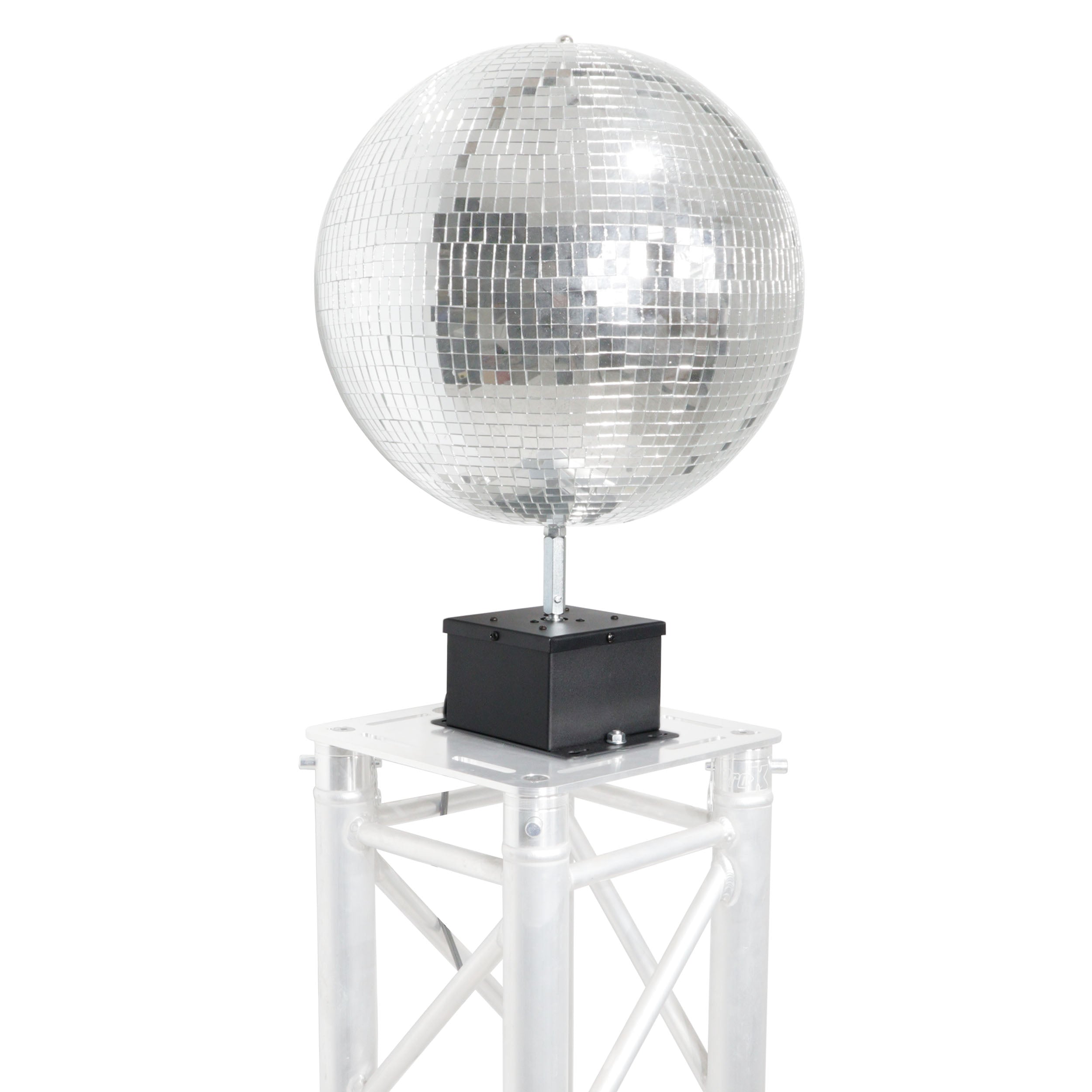 MOTOS Upright Mirror Ball Oscillating 1RPM Motor – Mounts up to 30" Mirror Balls Black Finish