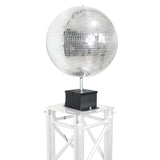 MOTOS Upright Mirror Ball Oscillating 1RPM Motor – Mounts up to 30" Mirror Balls Black Finish