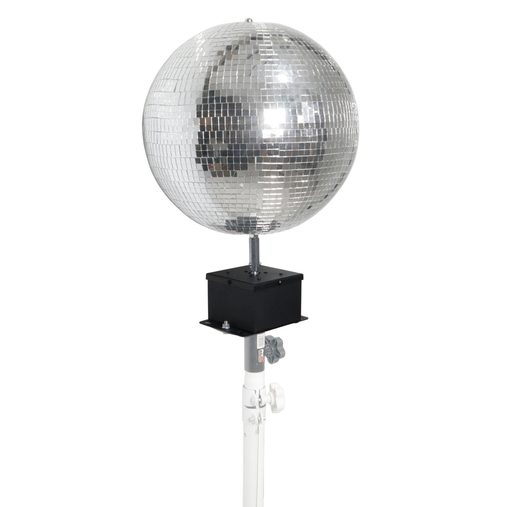 MOTOS Upright Mirror Ball Oscillating 1RPM Motor – Mounts up to 30" Mirror Balls Black Finish