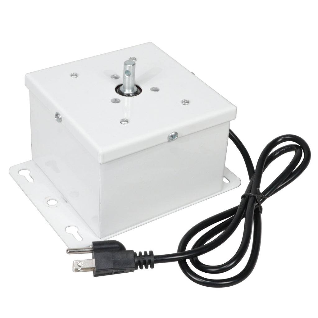 MOTOS Upright Mirror Ball Oscillating 1RPM Motor – Mounts up to 30" Mirror Balls White Finish