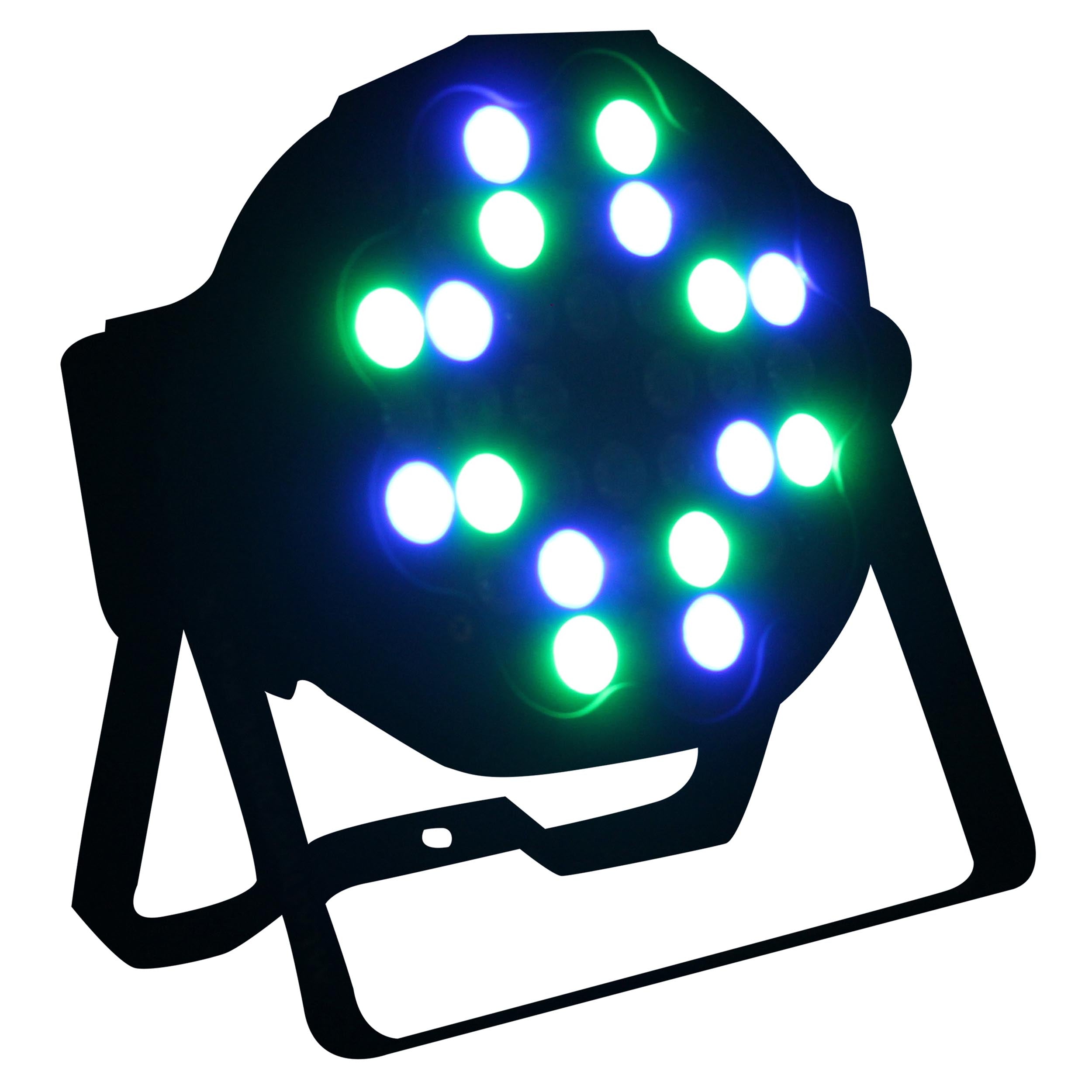 Fusion RGBA UV Par 36x 1W LED Slim Par Black Housing