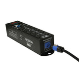 NORA 10 Way Power Distribution Compact Box for Powerkon to Edison with Power Cord