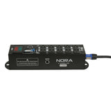 NORA 10 Way Power Distribution Compact Box for Powerkon to Edison with Power Cord