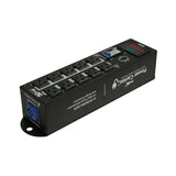 NORA 10 Way Power Distribution Compact Box for Powerkon to Edison with Power Cord