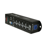 NORA 10 Way Power Distribution Compact Box for Powerkon to Edison with Power Cord