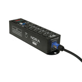 NORA 10 Way Power Distribution Compact Box for Powerkon to Edison with Power Cord