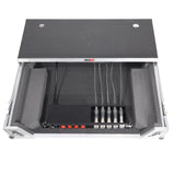 4 Way Powerkon to Edison AC Power 1U Rack Mountable Power Strip 5x Punched D-Series 15A Breaker On Off LED Toggle Switches