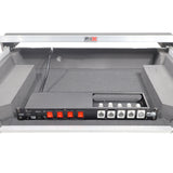 4 Way Powerkon to Edison AC Power 1U Rack Mountable Power Strip 5x Punched D-Series 15A Breaker On Off LED Toggle Switches