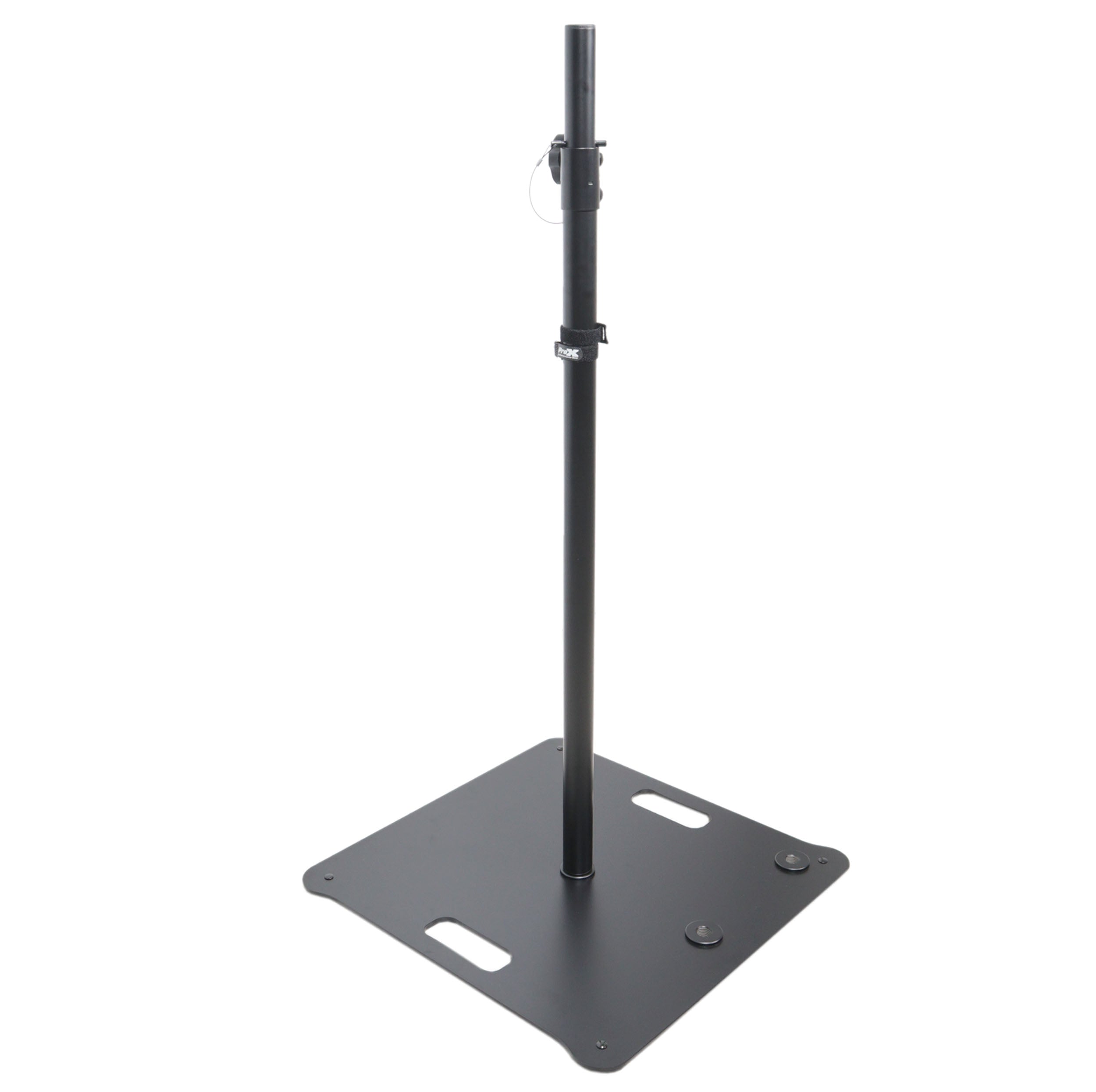 POLARIS Portable Speaker and Lighting Pair Stand Kit with Base Plate, Adjustable Pole, and Carry Bags - Black Finish