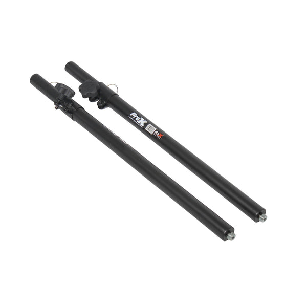 Pair of Polaris Speaker Poles– 2 Adjustable Speaker Poles with Bag in Black