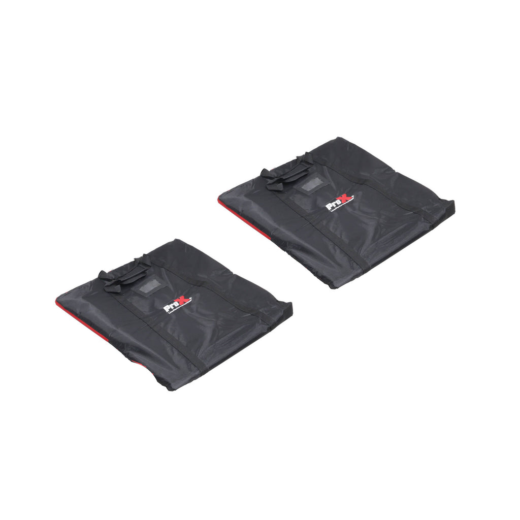 Pair of Polaris Base Plates – 2 Heavy-Duty Speaker Pole Base Plates in Black