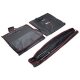 POLARIS Portable Speaker and Lighting Pair Stand Kit with Base Plate, Adjustable Pole, and Carry Bags - Black Finish