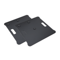 Pair of Polaris Base Plates – 2 Heavy-Duty Speaker Pole Base Plates in Black