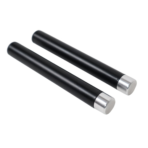 10" Set of 2 Speaker Extension Poles with M20 Thread and 1-3/8 in. Adapter – Black, 100 lb Capacity