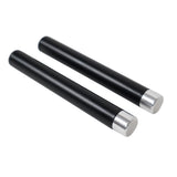 10" Set of 2 Speaker Extension Poles with M20 Thread and 1-3/8 in. Adapter – Black, 100 lb Capacity