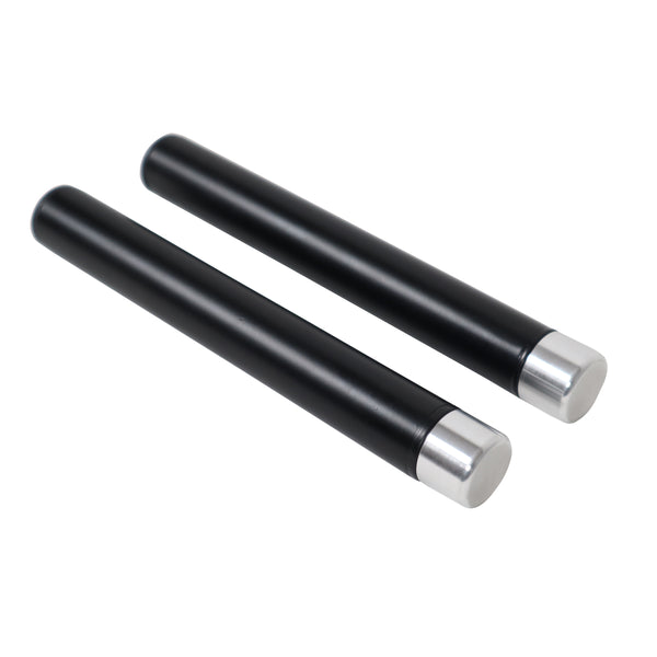 10" Set of 2 Speaker Extension Poles with M20 Thread and 1-3/8 in. Adapter – Black, 100 lb Capacity
