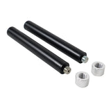 10" Set of 2 Speaker Extension Poles with M20 Thread and 1-3/8 in. Adapter – Black, 100 lb Capacity