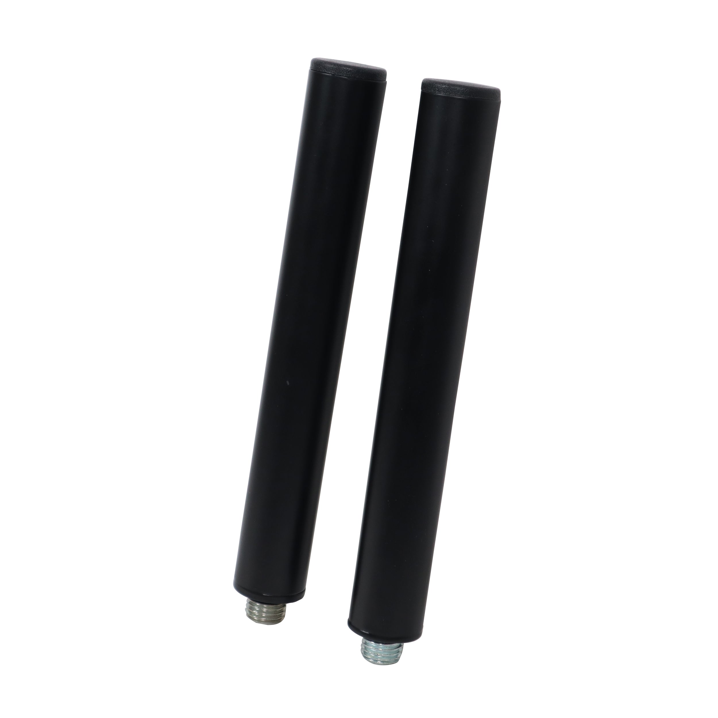 10" Set of 2 Speaker Extension Poles with M20 Thread and 1-3/8 in. Adapter – Black, 100 lb Capacity
