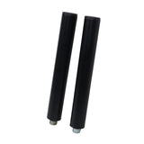 10" Set of 2 Speaker Extension Poles with M20 Thread and 1-3/8 in. Adapter – Black, 100 lb Capacity