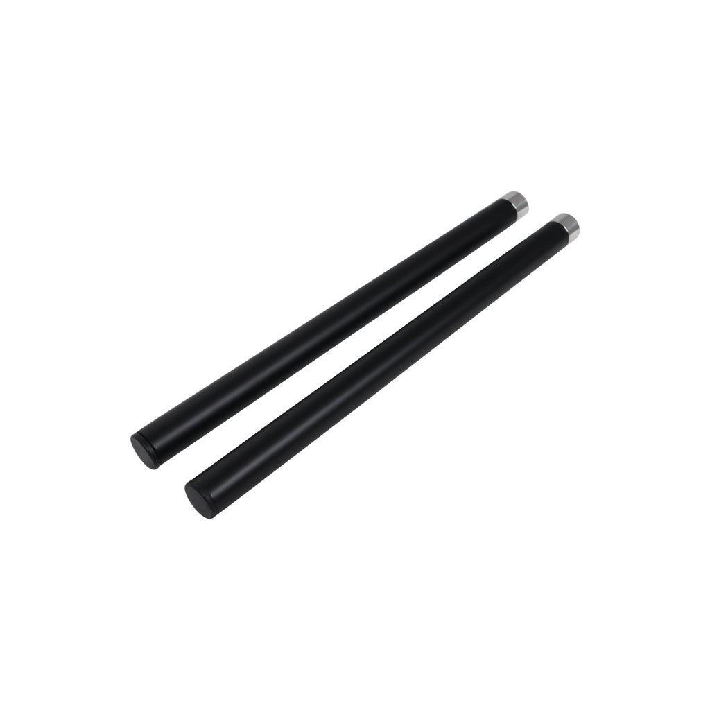 20" Set of 2 Speaker Extension Poles with M20 Thread and 1-3/8 in. Adapter – Black, 200 lb Capacity