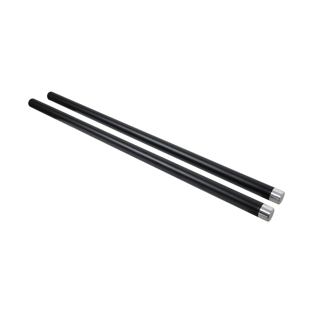36" Set of 2 Speaker Extension Poles with M20 Thread and 1-3/8 in. Adapter – Black, 200 lb Capacity