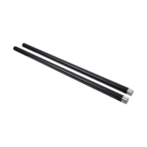 36" Set of 2 Speaker Extension Poles with M20 Thread and 1-3/8 in. Adapter – Black, 200 lb Capacity