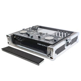 ATA Style Flight Travel Case for Denon DJ Prime Go Digital Controller - Silver On Black