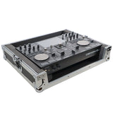 ATA Style Flight Travel Case for Denon DJ Prime Go Digital Controller - Silver On Black